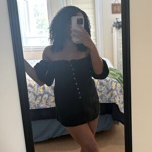 Noir Soft Denim Free People Top